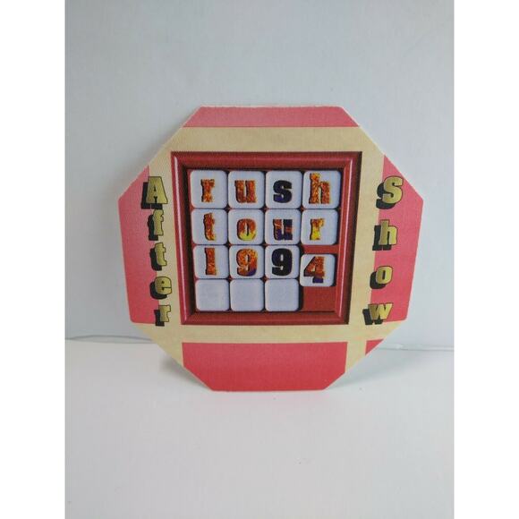 Rush Counterparts Backstage Pass Original 94 Hard Rock Music After Show Pink Red - Picture 2 of 3